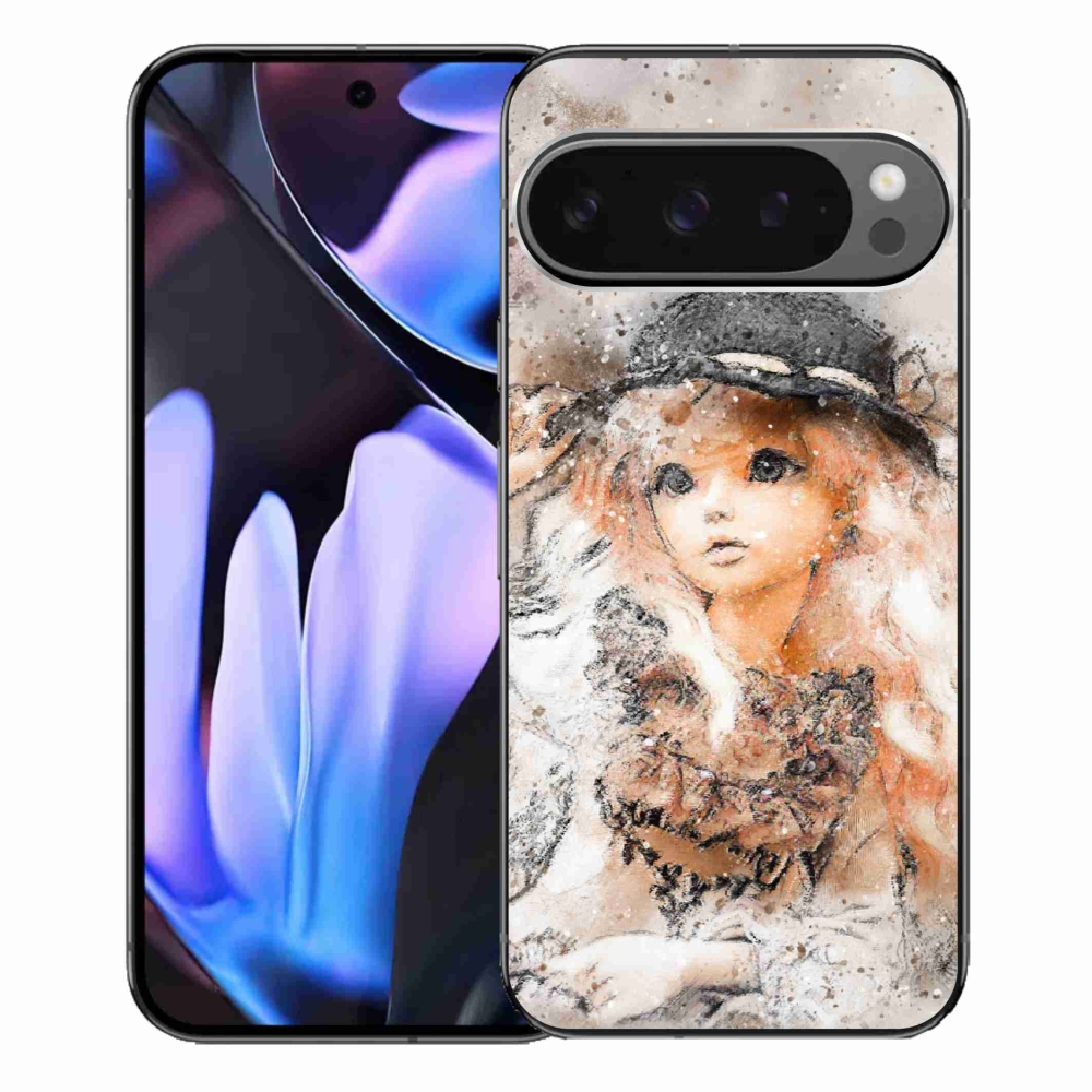 Gél borítás mmCase a Google Pixel 9 Pro XL-hez - lány kalapban