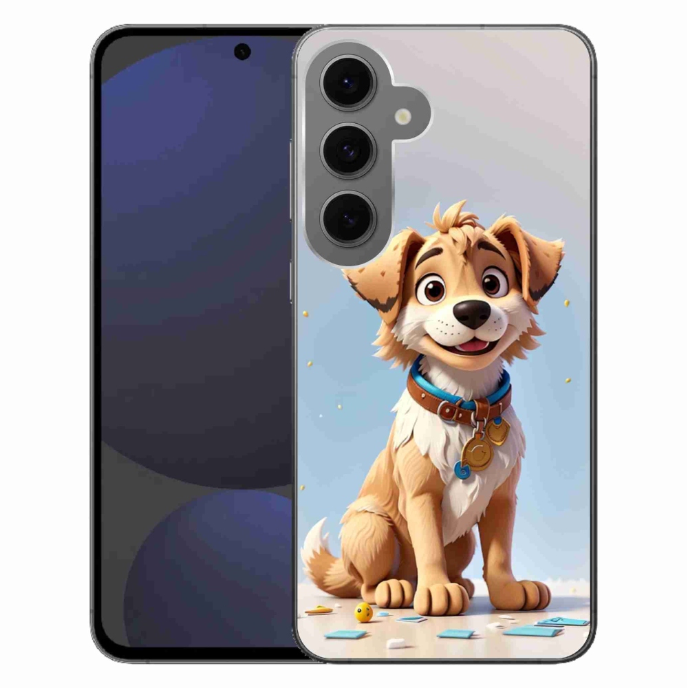 Zselés borítás mmCase Samsung Galaxy S24 FE készülékhez - rajzfilm kiskutya