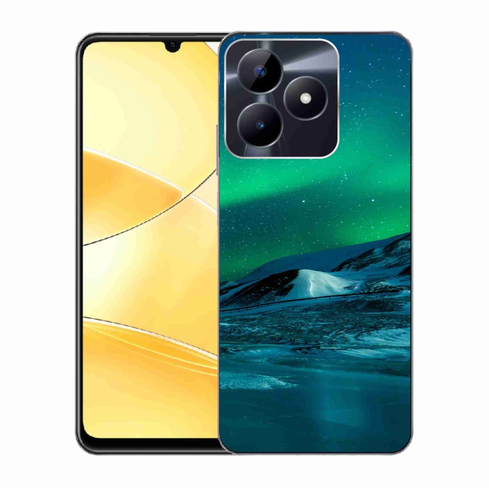 Zselés borító mmCase a Realme C51/C53 készülékhez - sarki fény