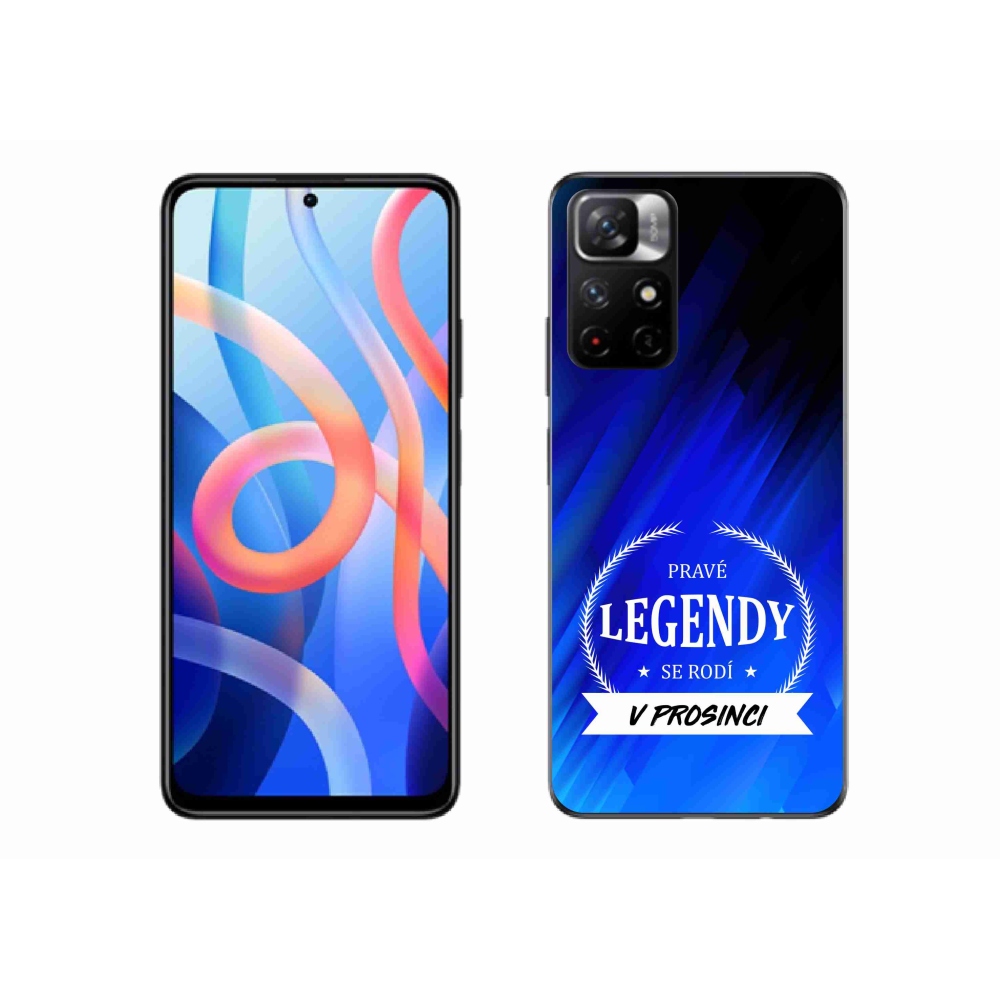 Gél borító mmCase a Xiaomi Redmi Note 11S 5G - legendás decemberi kék háttérrel