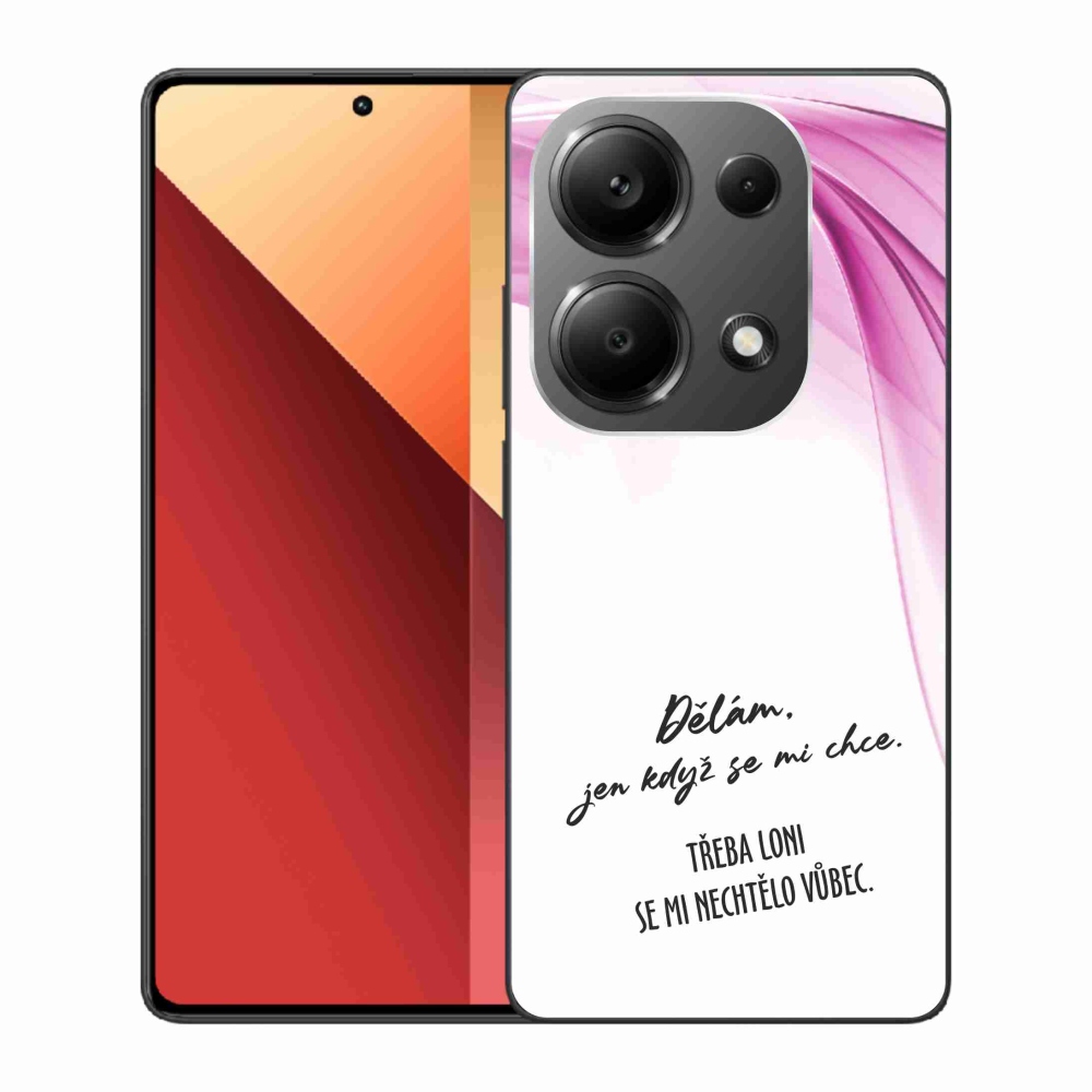 Gél borító mmCase a Xiaomi Redmi Note 13 Pro 4G/Poco M6 Pro számára - vicces szöveg 12 fehér háttérrel