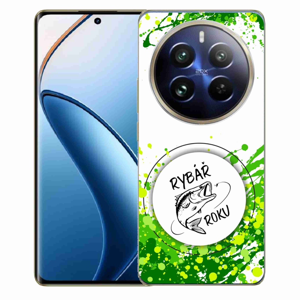 Gél borítás mmCase a Realme 12 Pro 5G/12 Pro+ 5G-n - az év halászának fehér háttere