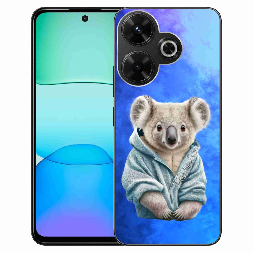 Gél borítás mmCase a Xiaomi Redmi 13 4G/Poco M6 4G számára - koala pulóverben