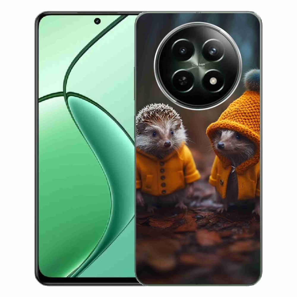Zselés borítás mmCase a Realme 12 5G/12x 5G készülékhez - sündisznók