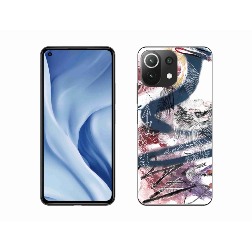 Gél borítás mmCase a Xiaomi Mi 11 Lite 4G/5G számára - absztrakt motívum 28