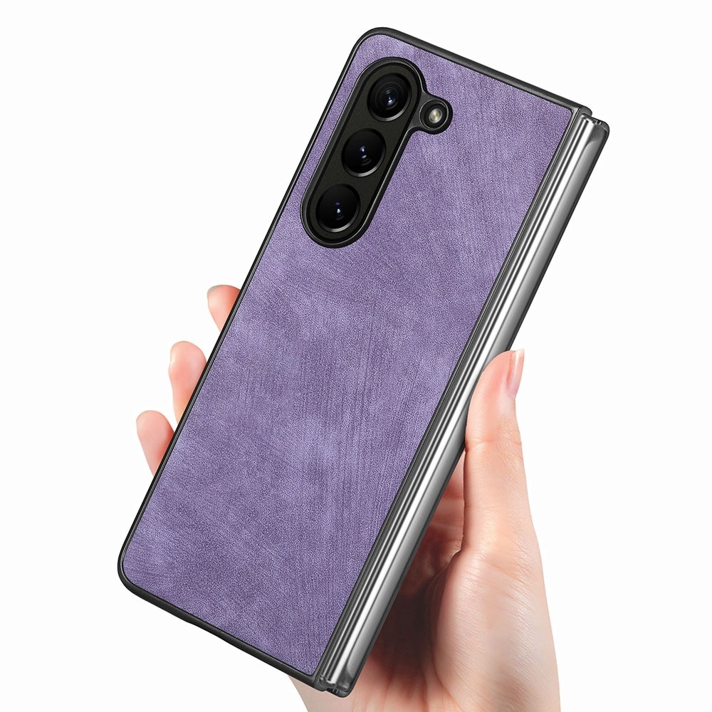 Vintage műanyag tok a Samsung Galaxy Z Fold5 5G készülékhez - lila