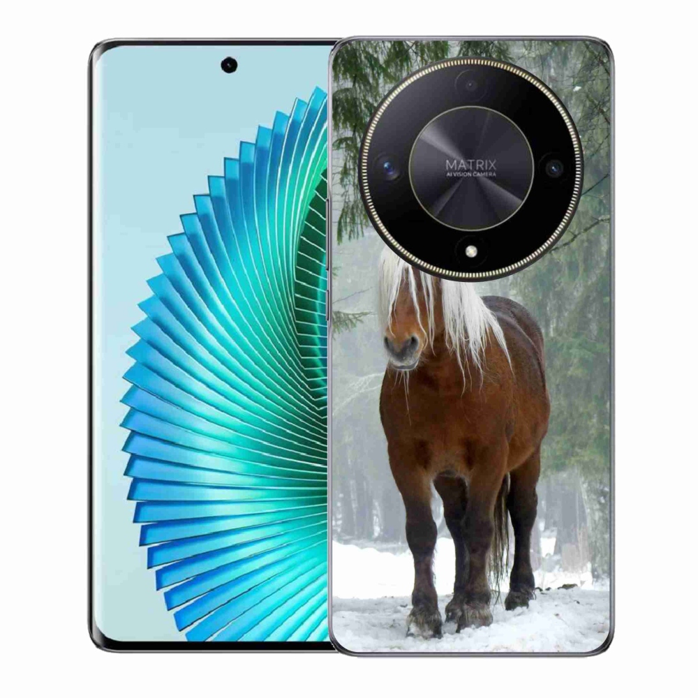 Gél tok mmCase a Honor Magic 6 Lite 5G számára - ló az erdőben