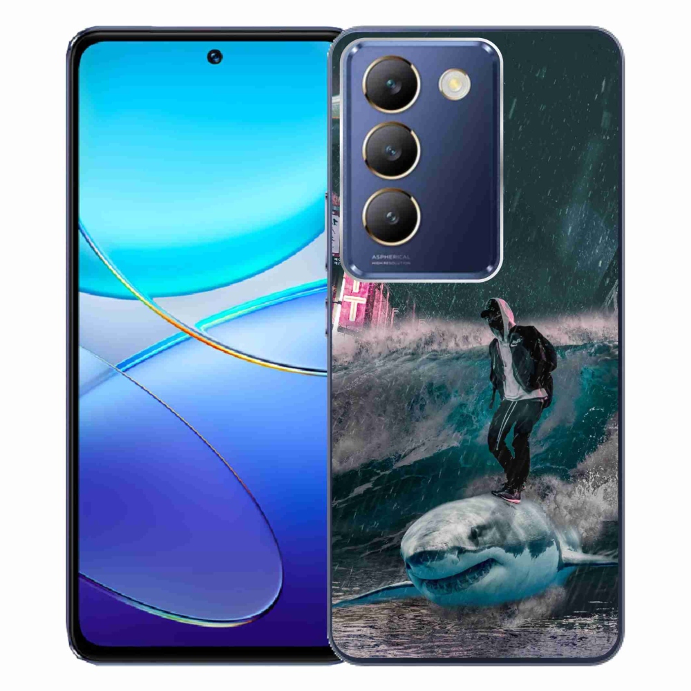 Gél borítás mmCase a Vivo V40 SE 4G/5G készülékhez - cápa