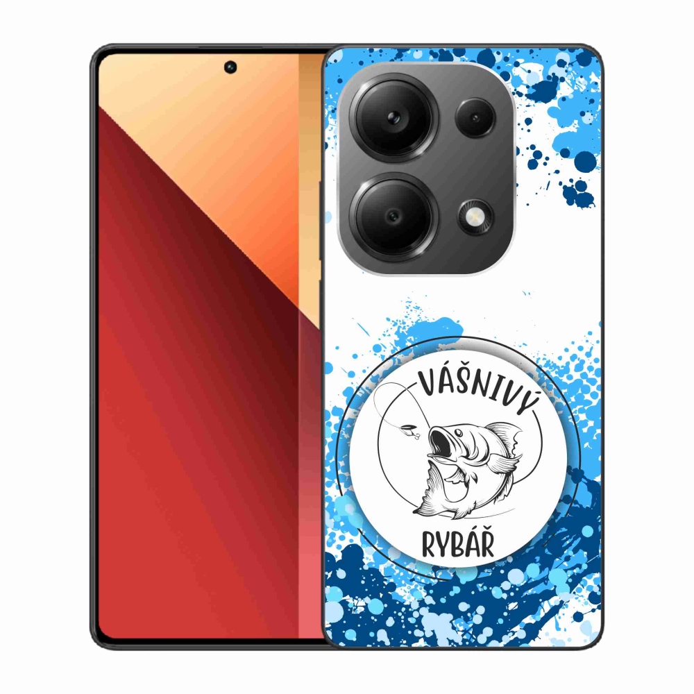 Gél borítás mmCase a Xiaomi Redmi Note 13 Pro 4G/Poco M6 Pro - szenvedélyes halász fehér háttérrel