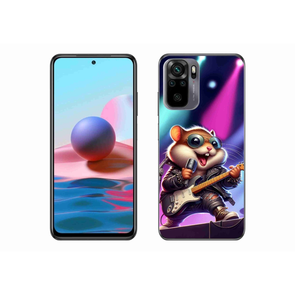 Gél borítás mmCase a Xiaomi Redmi Note 10 4G-hez - hörcsög hintalóval