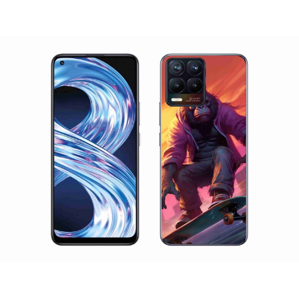 Gél borítás mmCase a Realme 8 Pro-hoz - gorilla gördeszkán