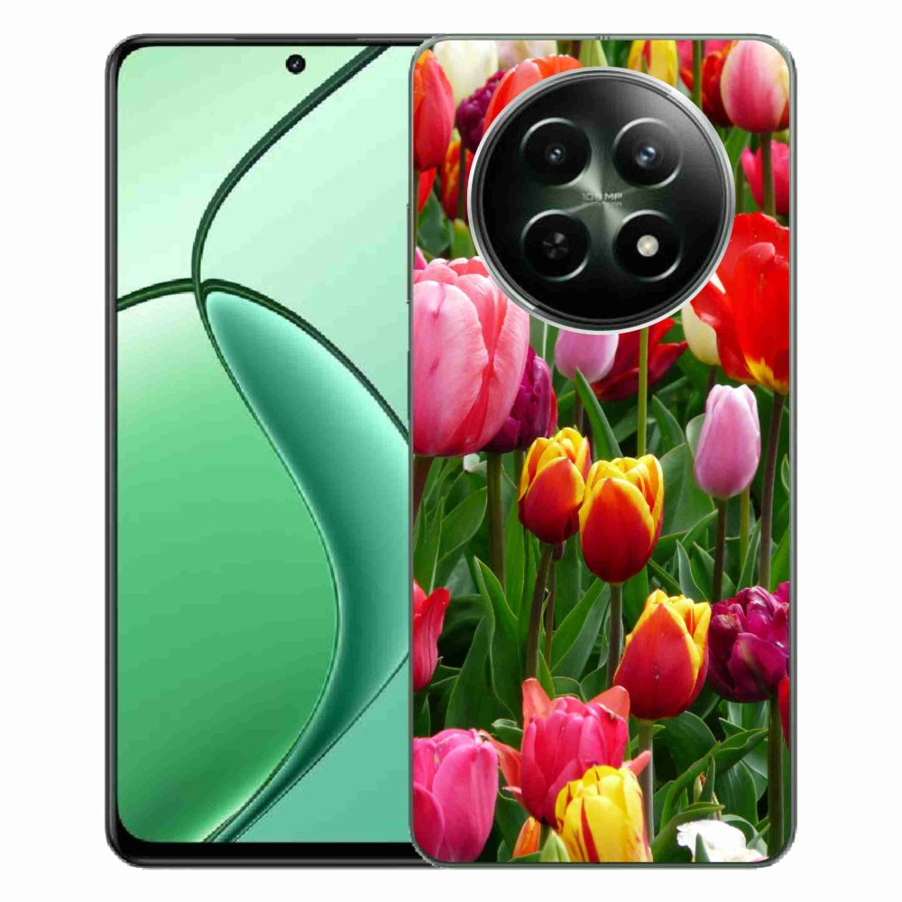 Zselés borítás mmCase a Realme 12 5G/12x 5G készülékhez - tulipánok