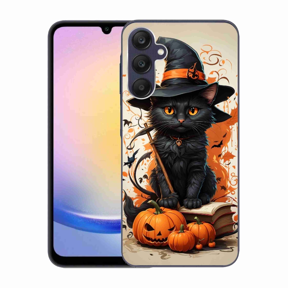 Zselés borítás mmCase Samsung Galaxy A25 5G - macska varázsló számára
