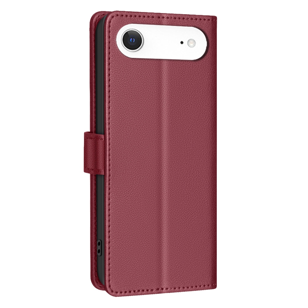 BINFEN könyvtáska iPhone 17 Air készülékhez - piros