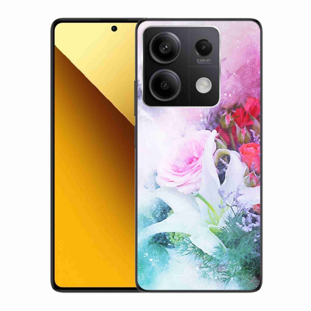 Gél borító mmCase a Xiaomi Redmi Note 13 5G számára - virágok 4