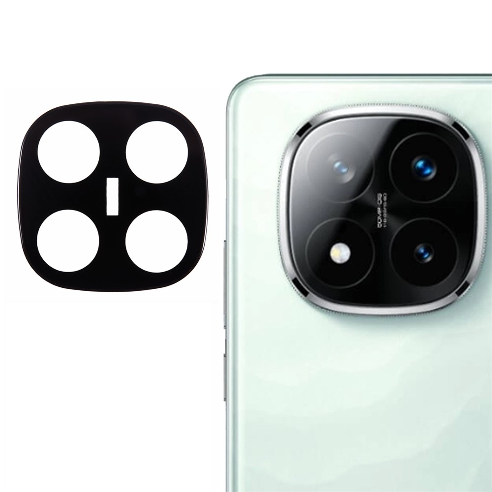 A Xiaomi Redmi Note 14 Pro+ 5G kamera lencséjének üveglapja - fekete