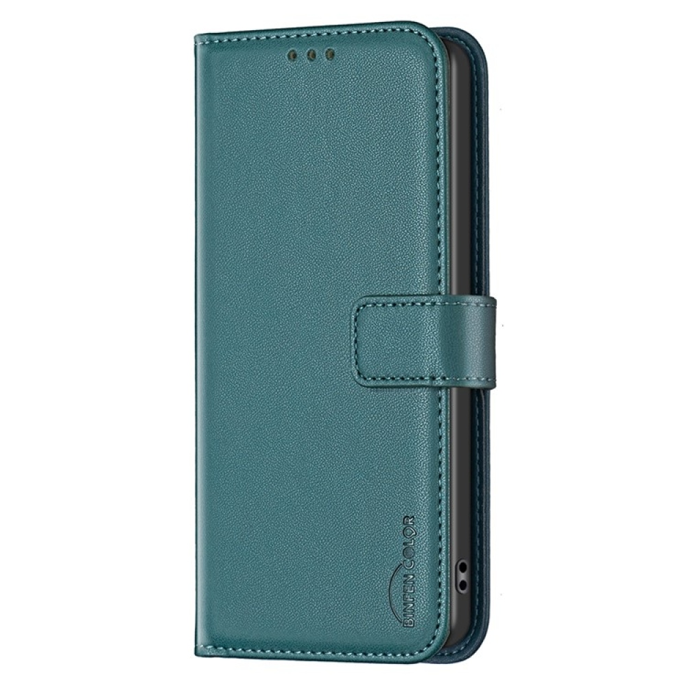 BNF könyv tok a Xiaomi Poco F7 5G-hez - zöld