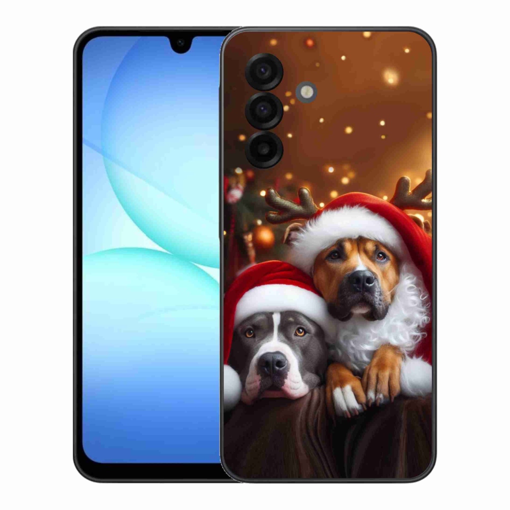 Gél borító mmCase Samsung Galaxy A17 5G - Karácsonyi kutyák
