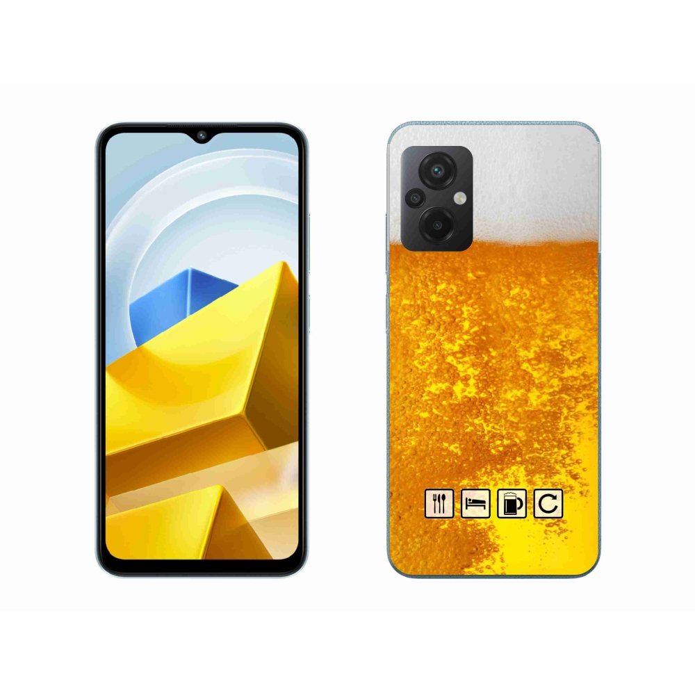 Gél borítás mmCase a Xiaomi Poco M5 4G-hez - sör motívum 3