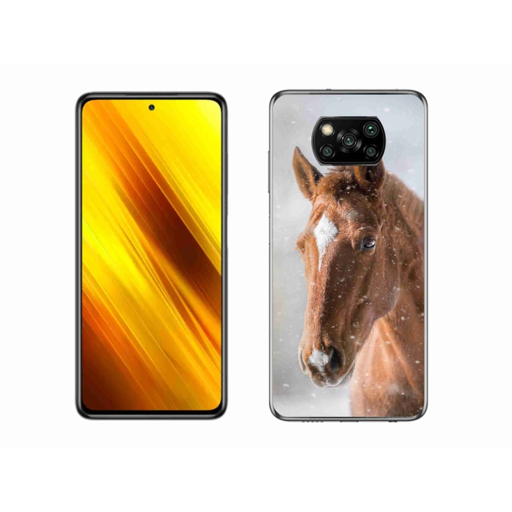 Gél borítás mmCase a Xiaomi Poco X3 Pro számára - barna ló 2