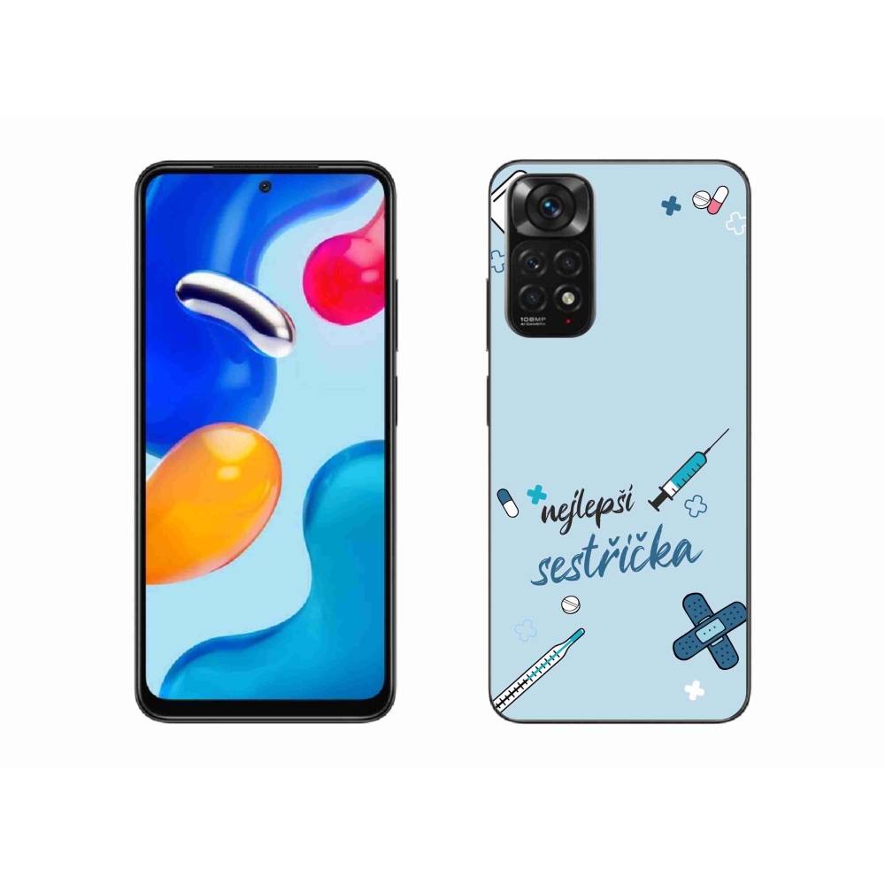 Gél borító mmCase a Xiaomi Redmi Note 11S 4G - legjobb kishúg kék háttérrel
