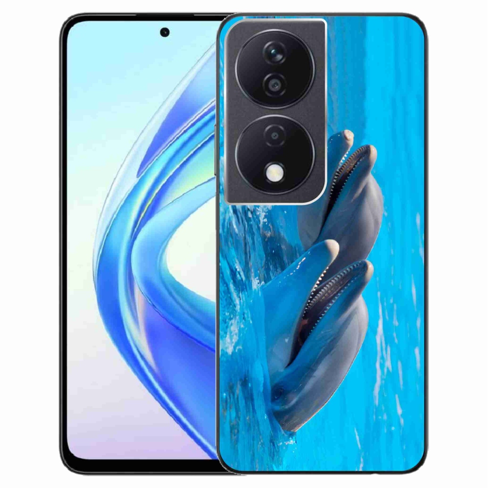 Zselés borítás mmCase a Honor X7b/Honor 90 Smart készülékhez - delfinek
