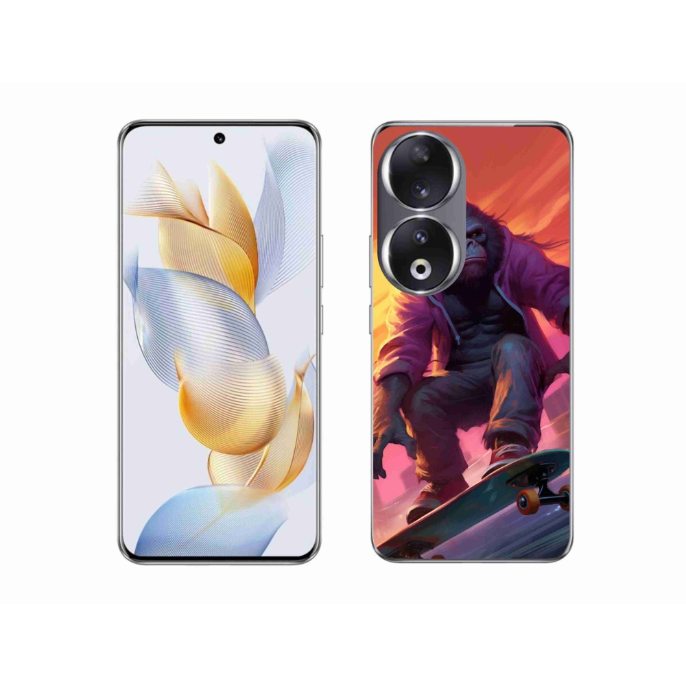 Zselés borítás mmCase a Honor 90-hez - gorilla gördeszkán