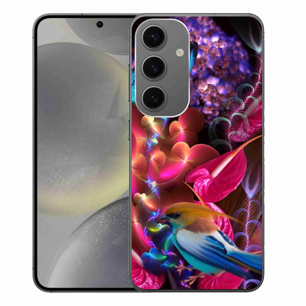 Zselés borítás mmCase Samsung Galaxy S24+ - színes virágok
