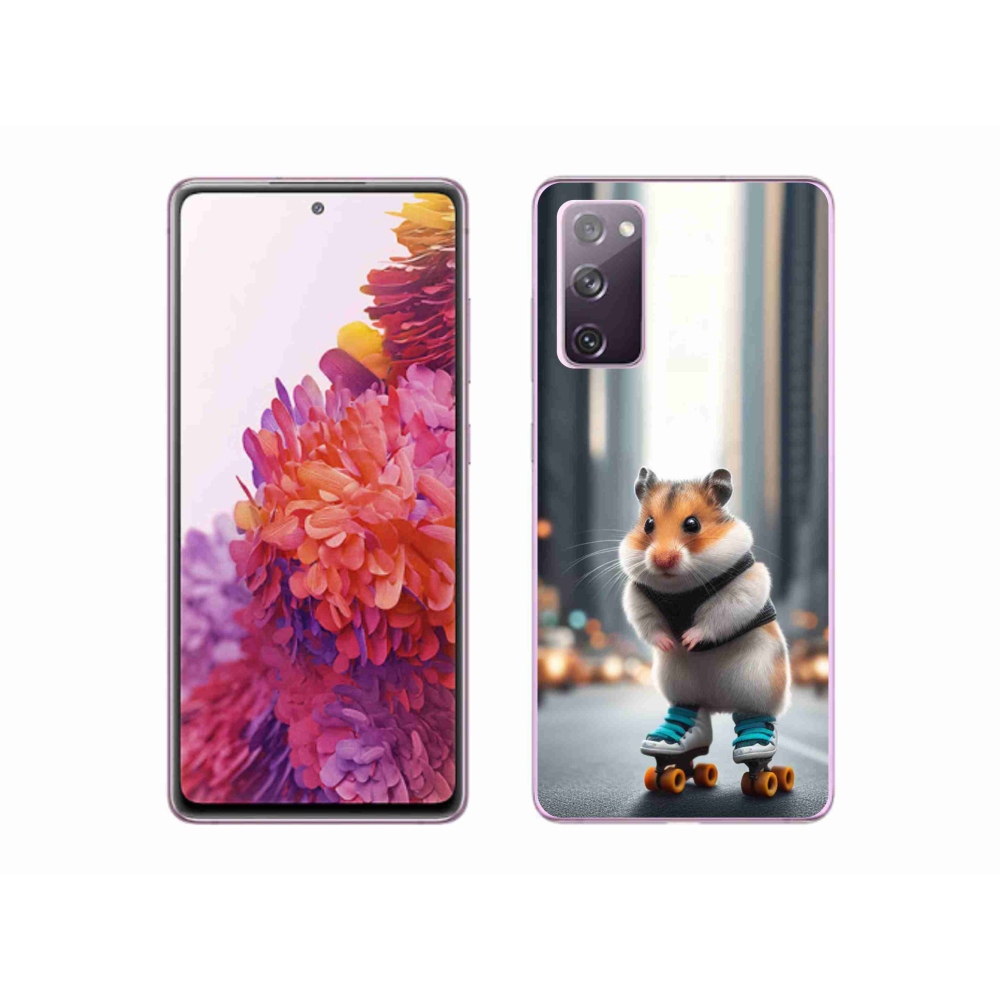 Zselés borítás mmCase Samsung Galaxy S20 FE készülékhez - hörcsög a korcsolyán