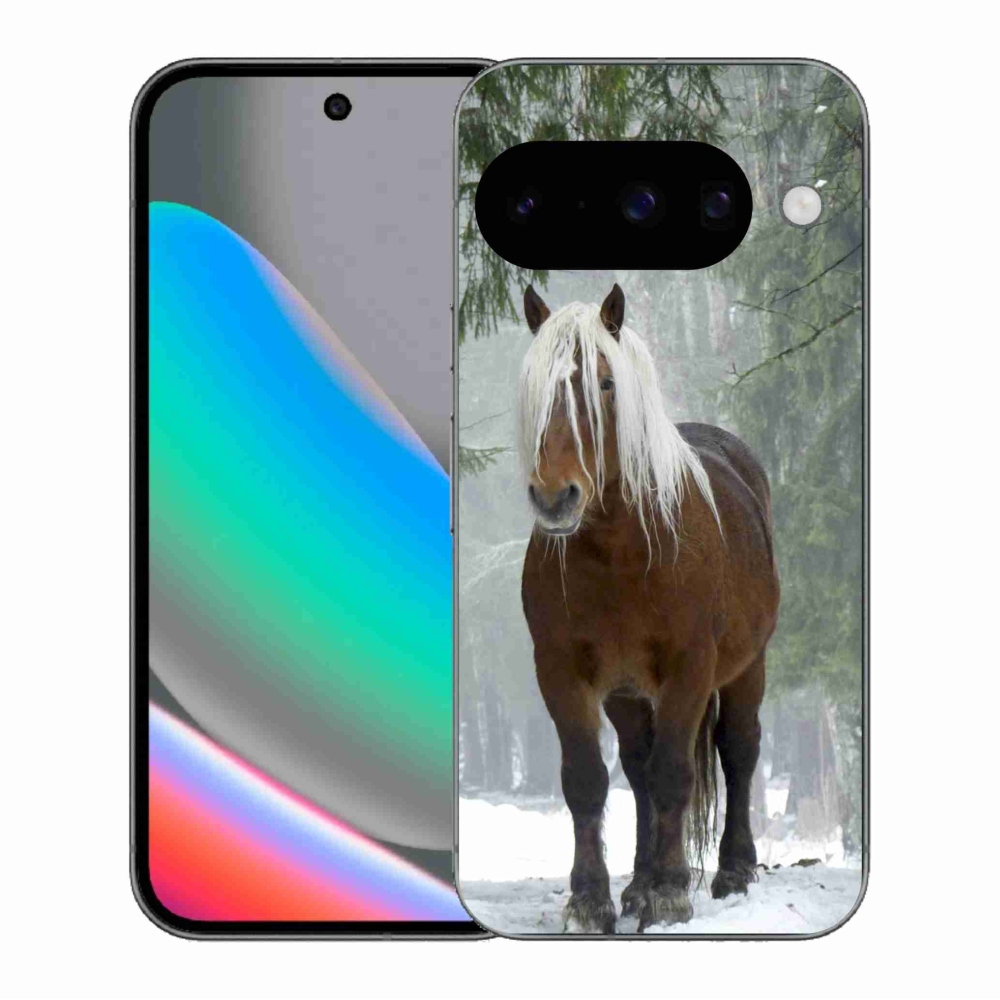 Gél borítás mmCase a Google Pixel 10 számára - ló az erdőben
