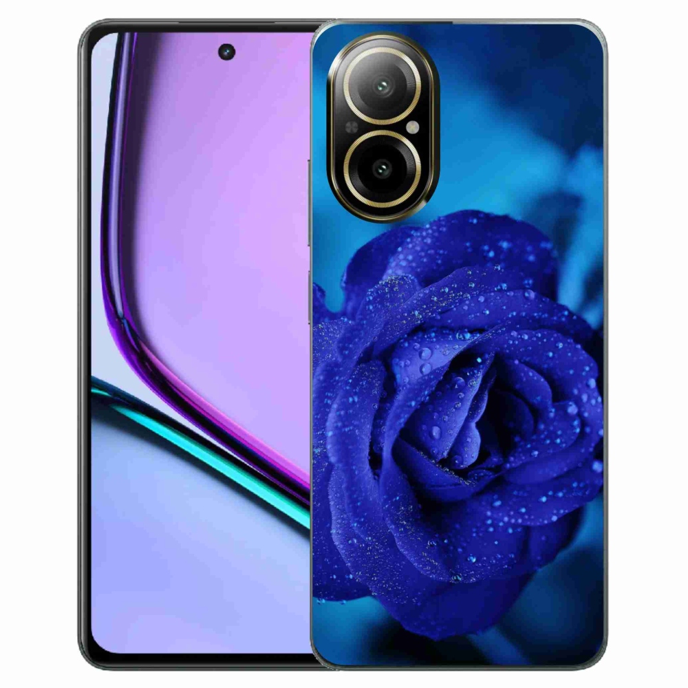 Gél tok mmCase a Realme C67 készülékhez - kék rózsa