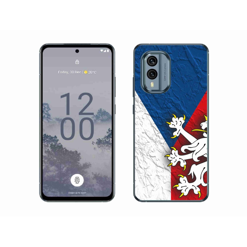 Zselés borítás mmCase a Nokia X30 5G készülékhez - cseh zászló 1