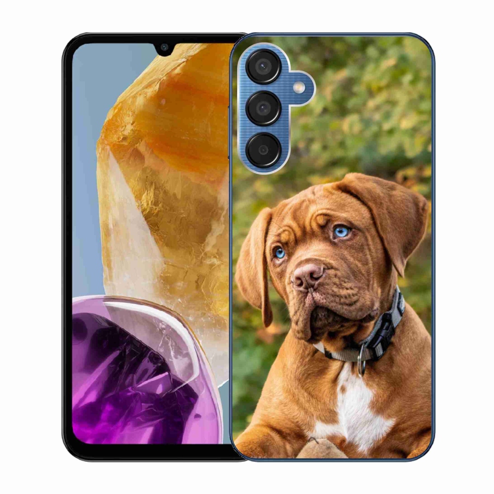 Zselés borítás mmCase Samsung Galaxy M15 5G - kölyökkutyakölyökhöz