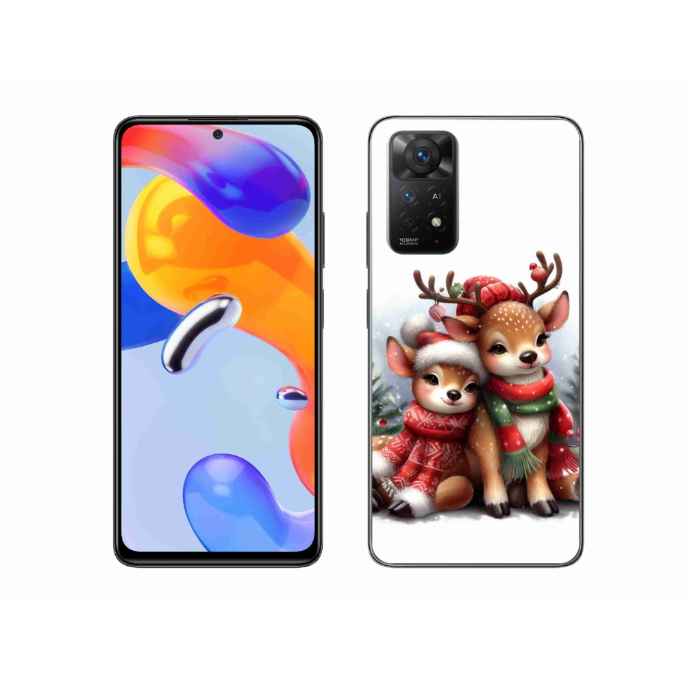 Gél borítás mmCase a Xiaomi Redmi Note 11 Pro 4G/5G számára - karácsonyi rénszarvas