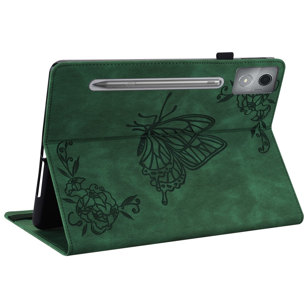 Pillangó táblagép tok Lenovo Idea Tab Pro 12.7 - zöld