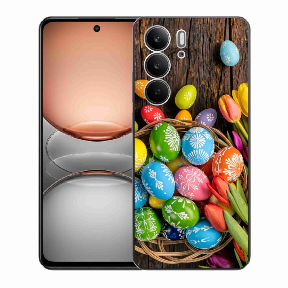 Gél borítás mmCase a Realme C75 készülékhez - Húsvéti tojás