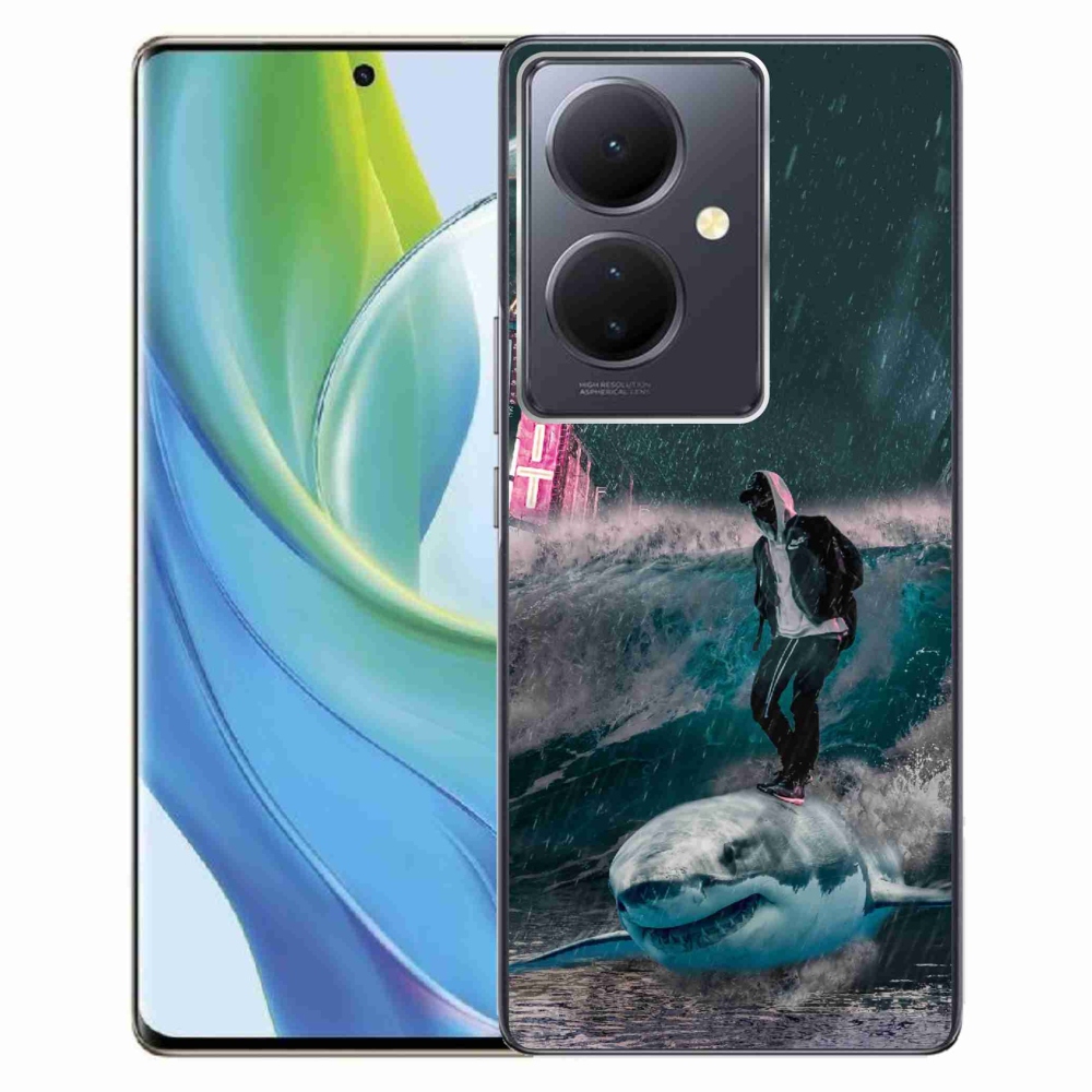 Gél borítás mmCase a Vivo V29 Lite 5G-n - cápa