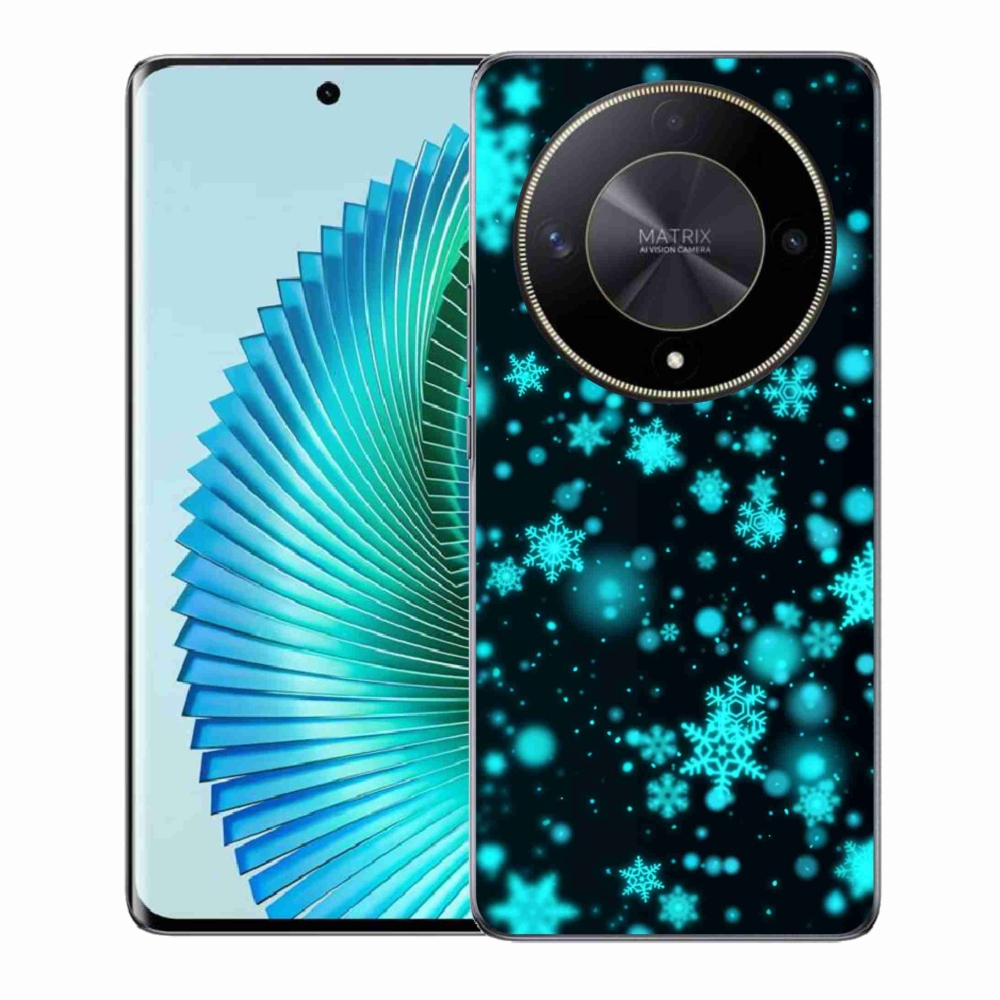 Zselés borítás mmCase a Honor Magic 6 Lite 5G készülékhez - hópelyhek 1