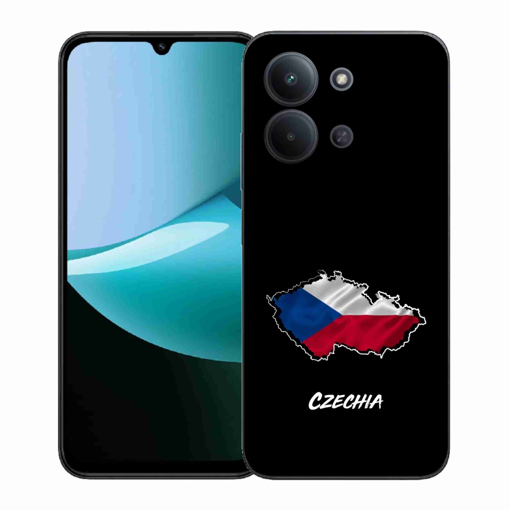 Gél borítás mmCase a Xiaomi Redmi 15C 4G (171mm)/Poco C85 4G (171mm) - Csehország fekete háttérrel
