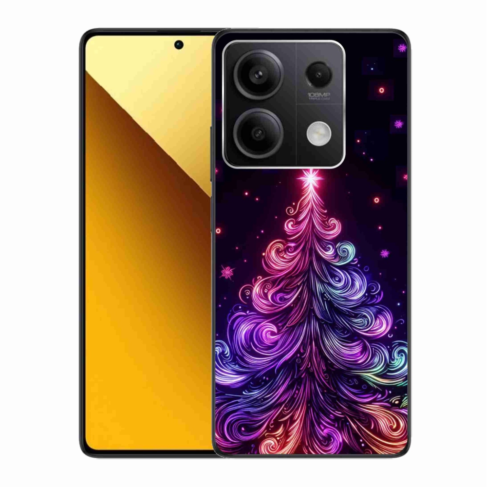 Gél borítás mmCase a Xiaomi Redmi Note 13 5G - neon karácsonyfa 1