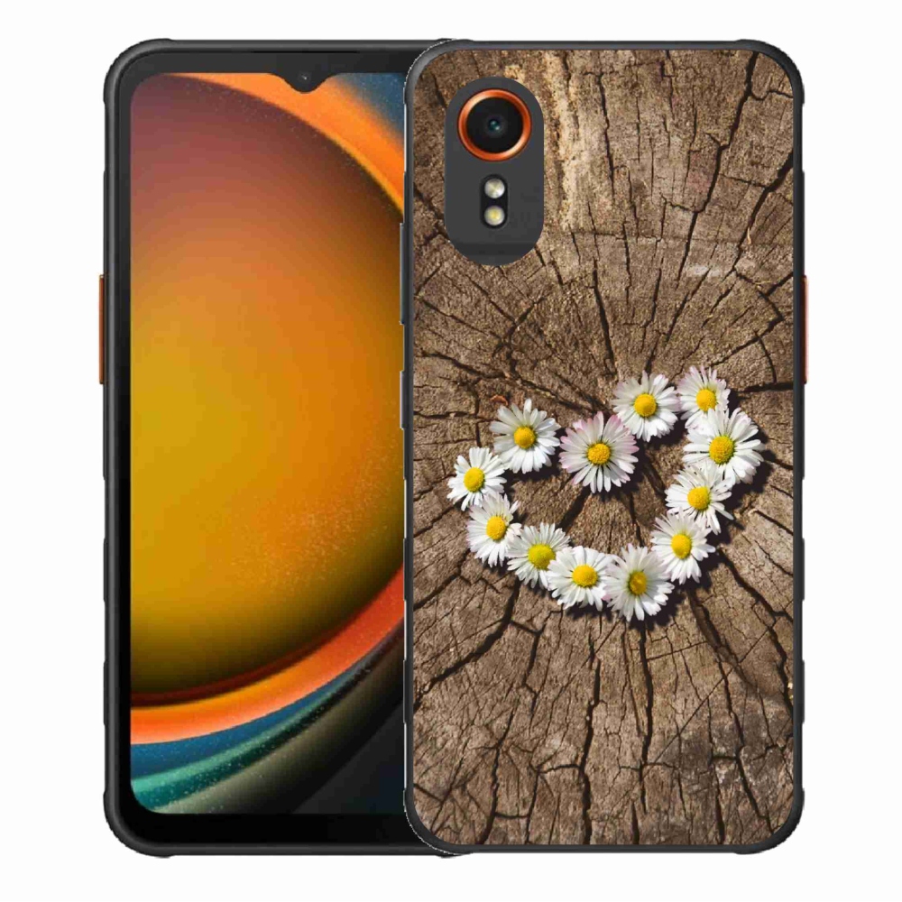 Zselés borítás mmCase Samsung Galaxy Xcover 7 készülékhez - százszorszépek szíve