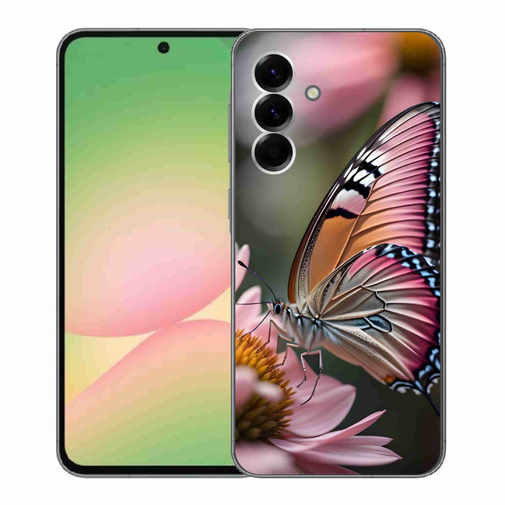 Zselés borítás mmCase Samsung Galaxy A56 5G - színes pillangó