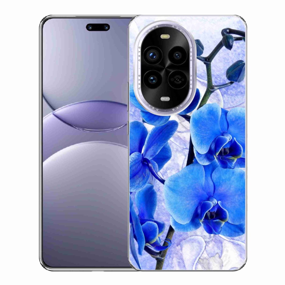 Gél borítás mmCase a Huawei Nova 13 Pro 5G-re - kék virágok