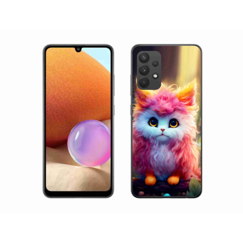 Gél borítás mmCase Samsung Galaxy A32 4G - aranyos cica 5