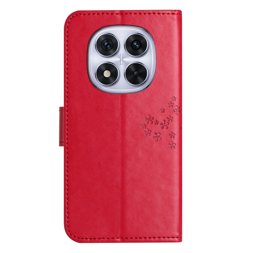Fa könyv tok Xiaomi Redmi Note 14 Pro 5G/Poco X7 5G/Note 14 Pro+ 5G - piros
