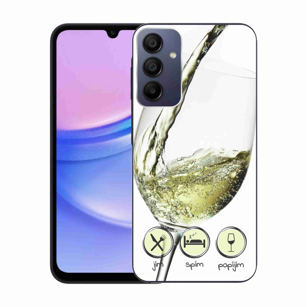 Gél tok mmCase Samsung Galaxy A15 4G/5G készülékhez - fehér borospohár