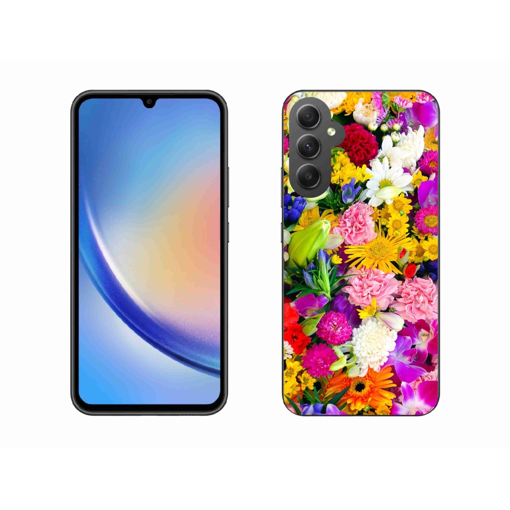 Gél borítás mmCase Samsung Galaxy A34 5G - virágok 12