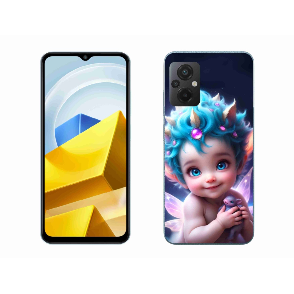 Gél borítás mmCase a Xiaomi Poco M5 4G-hez - baba pillangószárnyakkal