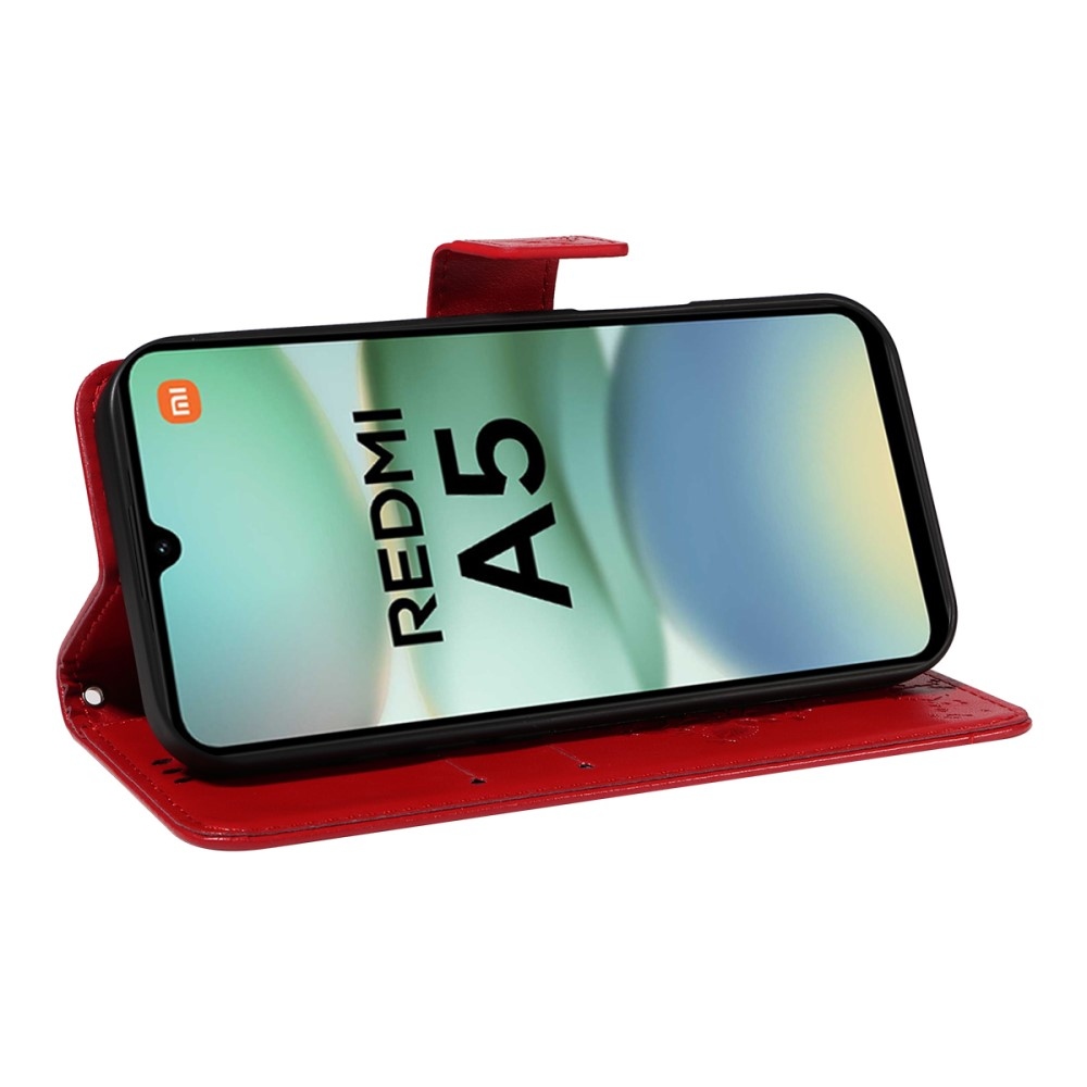 Fák könyv tok Xiaomi Redmi A5 (173.45x79.35x8.45mm) - piros