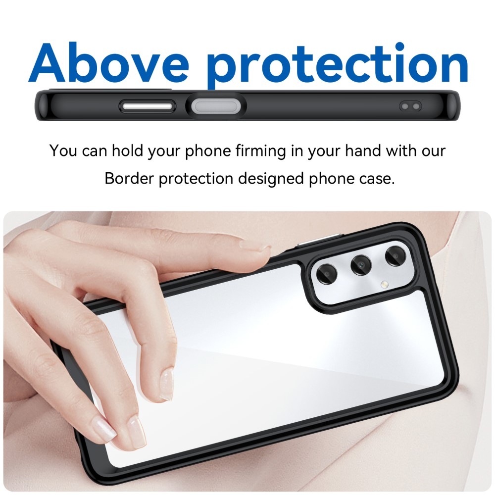 Gél tok fix hátlappal Samsung Galaxy A05s készülékhez - fekete